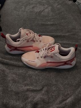 Jordan Heir Sneakers NWOT – Size 12 – Pink/Red For Her White